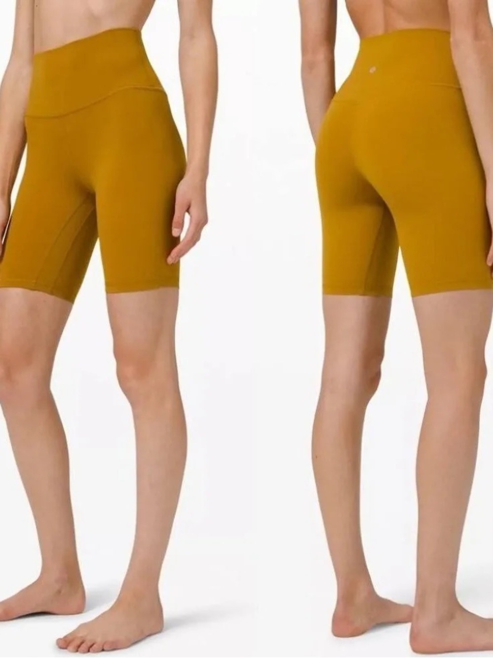 lululemon athletica High-Rise Golden Yellow Bike Shorts